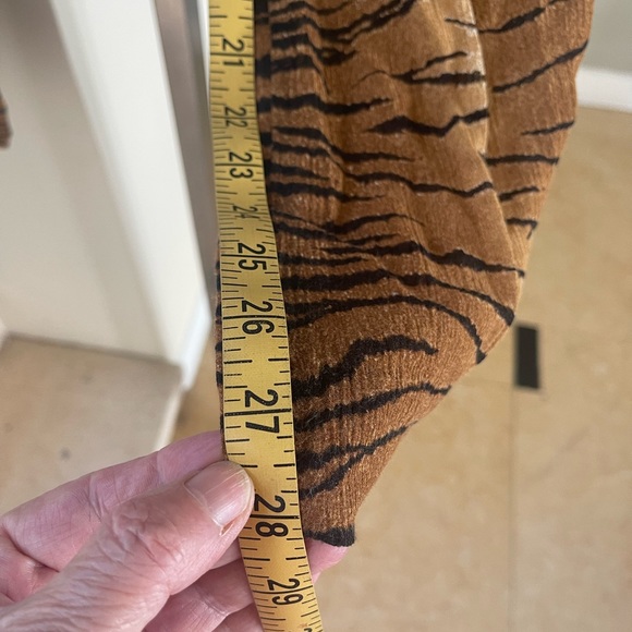 VINTAGE MOSCHINO animal print SWIM COVERUP Pants - Picture 9 of 13